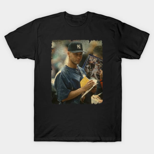 Derek Jeter - 22 for 61 Wit T-Shirt by SOEKAMPTI